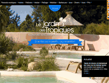 Tablet Screenshot of jardindestropiques.com